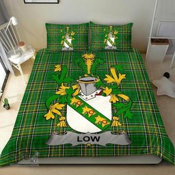 Irish Low Coat of Arms Family Crest Ireland Bedding Set Irish National Tartan Irish County Bedding Set Duvet Covers
