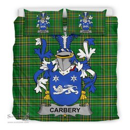 Irish Carbery Coat of Arms Family Crest Ireland Bedding Set Irish National Tartan Irish County Bedding Set Duvet Covers
