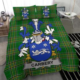 Irish Carbery Coat of Arms Family Crest Ireland Bedding Set Irish National Tartan Irish County Bedding Set Duvet Covers
