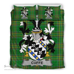 Irish Cuffe Coat of Arms Family Crest Ireland Bedding Set Irish National Tartan Irish County Bedding Set Duvet Covers
