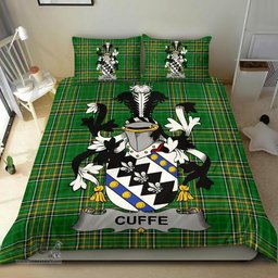 Irish Cuffe Coat of Arms Family Crest Ireland Bedding Set Irish National Tartan Irish County Bedding Set Duvet Covers