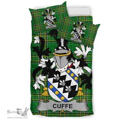 Irish Cuffe Coat of Arms Family Crest Ireland Bedding Set Irish National Tartan Irish County Bedding Set Duvet Covers