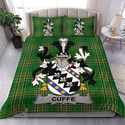 Irish Cuffe Coat of Arms Family Crest Ireland Bedding Set Irish National Tartan Irish County Bedding Set Duvet Covers
