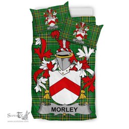 Irish Morley Coat of Arms Family Crest Ireland Bedding Set Irish National Tartan Irish County Bedding Set Duvet Covers