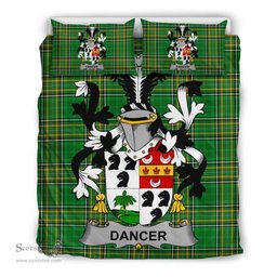 Irish Dancer Coat of Arms Family Crest Ireland Bedding Set Irish National Tartan Irish County Bedding Set Duvet Covers