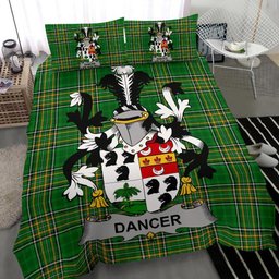 Irish Dancer Coat of Arms Family Crest Ireland Bedding Set Irish National Tartan Irish County Bedding Set Duvet Covers