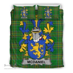 Irish McDaniel or Daniel Coat of Arms Family Crest Ireland Bedding Set Irish National Tartan Irish County Bedding Set Duvet Covers