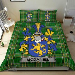 Irish McDaniel or Daniel Coat of Arms Family Crest Ireland Bedding Set Irish National Tartan Irish County Bedding Set Duvet Covers