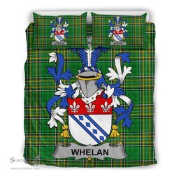 Irish Whelan Coat of Arms Family Crest Ireland Bedding Set Irish National Tartan Irish County Bedding Set Duvet Covers