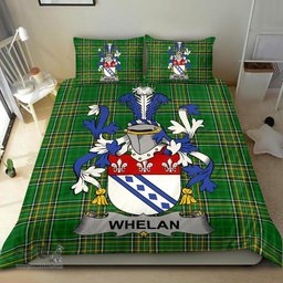 Irish Whelan Coat of Arms Family Crest Ireland Bedding Set Irish National Tartan Irish County Bedding Set Duvet Covers