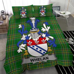 Irish Whelan Coat of Arms Family Crest Ireland Bedding Set Irish National Tartan Irish County Bedding Set Duvet Covers