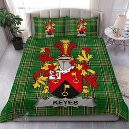 Irish Keyes Coat of Arms Family Crest Ireland Bedding Set Irish National Tartan Irish County Bedding Set Duvet Covers
