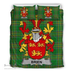 Irish Brien or Bryan Coat of Arms Family Crest Ireland Bedding Set Irish National Tartan Irish County Bedding Set Duvet Covers