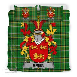 Irish Brien or Bryan Coat of Arms Family Crest Ireland Bedding Set Irish National Tartan Irish County Bedding Set Duvet Covers