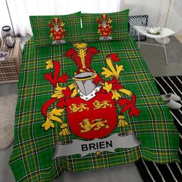 Irish Brien or Bryan Coat of Arms Family Crest Ireland Bedding Set Irish National Tartan Irish County Bedding Set Duvet Covers