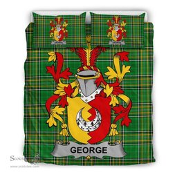 Irish George Coat of Arms Family Crest Ireland Bedding Set Irish National Tartan Irish County Bedding Set Duvet Covers