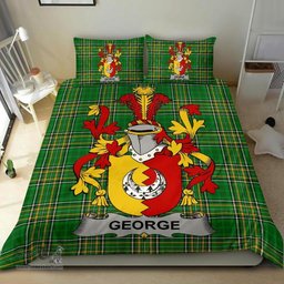 Irish George Coat of Arms Family Crest Ireland Bedding Set Irish National Tartan Irish County Bedding Set Duvet Covers