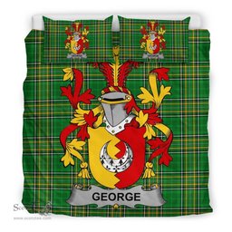 Irish George Coat of Arms Family Crest Ireland Bedding Set Irish National Tartan Irish County Bedding Set Duvet Covers