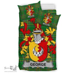 Irish George Coat of Arms Family Crest Ireland Bedding Set Irish National Tartan Irish County Bedding Set Duvet Covers