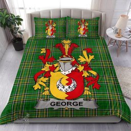 Irish George Coat of Arms Family Crest Ireland Bedding Set Irish National Tartan Irish County Bedding Set Duvet Covers