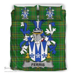 Irish Ferris Coat of Arms Family Crest Ireland Bedding Set Irish National Tartan Irish County Bedding Set Duvet Covers