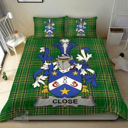 Irish Close Coat of Arms Family Crest Ireland Bedding Set Irish National Tartan Irish County Bedding Set Duvet Covers