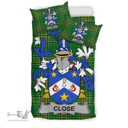 Irish Close Coat of Arms Family Crest Ireland Bedding Set Irish National Tartan Irish County Bedding Set Duvet Covers