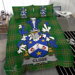 Irish Close Coat of Arms Family Crest Ireland Bedding Set Irish National Tartan Irish County Bedding Set Duvet Covers