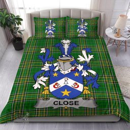 Irish Close Coat of Arms Family Crest Ireland Bedding Set Irish National Tartan Irish County Bedding Set Duvet Covers