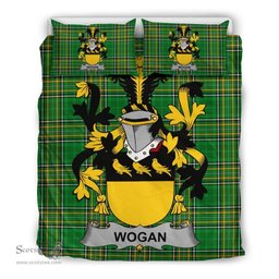 Irish Wogan Coat of Arms Family Crest Ireland Bedding Set Irish National Tartan Irish County Bedding Set Duvet Covers