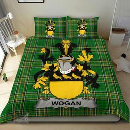 Irish Wogan Coat of Arms Family Crest Ireland Bedding Set Irish National Tartan Irish County Bedding Set Duvet Covers