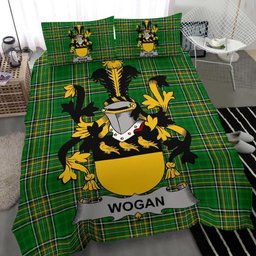 Irish Wogan Coat of Arms Family Crest Ireland Bedding Set Irish National Tartan Irish County Bedding Set Duvet Covers