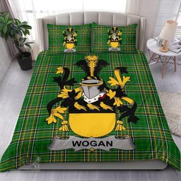 Irish Wogan Coat of Arms Family Crest Ireland Bedding Set Irish National Tartan Irish County Bedding Set Duvet Covers