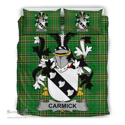 Irish Carmick Coat of Arms Family Crest Ireland Bedding Set Irish National Tartan Irish County Bedding Set Duvet Covers