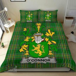 Irish Connor or O'Connor (Kerry) Coat of Arms Family Crest Ireland Bedding Set Irish National Tartan Irish County Bedding Set Duvet Covers