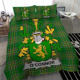 Irish Connor or O'Connor (Kerry) Coat of Arms Family Crest Ireland Bedding Set Irish National Tartan Irish County Bedding Set Duvet Covers