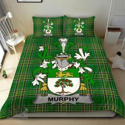 Irish Murphy (Wexford) Coat of Arms Family Crest Ireland Bedding Set Irish National Tartan Irish County Bedding Set Duvet Covers