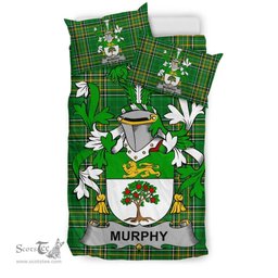 Irish Murphy (Wexford) Coat of Arms Family Crest Ireland Bedding Set Irish National Tartan Irish County Bedding Set Duvet Covers