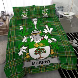 Irish Murphy (Wexford) Coat of Arms Family Crest Ireland Bedding Set Irish National Tartan Irish County Bedding Set Duvet Covers