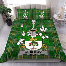 Irish Murphy (Wexford) Coat of Arms Family Crest Ireland Bedding Set Irish National Tartan Irish County Bedding Set Duvet Covers