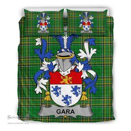Irish Gara or O'Gara Coat of Arms Family Crest Ireland Bedding Set Irish National Tartan Irish County Bedding Set Duvet Covers