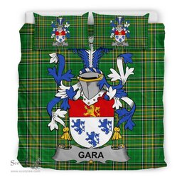 Irish Gara or O'Gara Coat of Arms Family Crest Ireland Bedding Set Irish National Tartan Irish County Bedding Set Duvet Covers