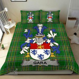 Irish Gara or O'Gara Coat of Arms Family Crest Ireland Bedding Set Irish National Tartan Irish County Bedding Set Duvet Covers