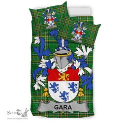 Irish Gara or O'Gara Coat of Arms Family Crest Ireland Bedding Set Irish National Tartan Irish County Bedding Set Duvet Covers