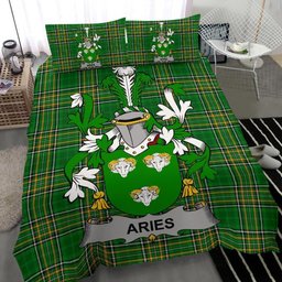 Irish Aries Coat of Arms Family Crest Ireland Bedding Set Irish National Tartan Irish County Bedding Set Duvet Covers
