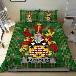 Irish Raynolds Coat of Arms Family Crest Ireland Bedding Set Irish National Tartan Irish County Bedding Set Duvet Covers
