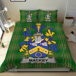 Irish Mackey Coat of Arms Family Crest Ireland Bedding Set Irish National Tartan Irish County Bedding Set Duvet Covers