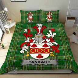 Irish Tankard Coat of Arms Family Crest Ireland Bedding Set Irish National Tartan Irish County Bedding Set Duvet Covers