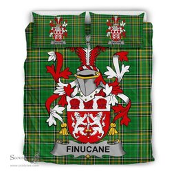 Irish Finucane or McFinucane Coat of Arms Family Crest Ireland Bedding Set Irish National Tartan Irish County Bedding Set Duvet Covers