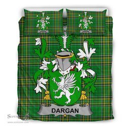 Irish Dargan or McDeargan Coat of Arms Family Crest Ireland Bedding Set Irish National Tartan Irish County Bedding Set Duvet Covers